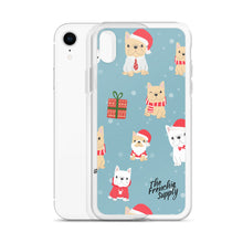 Load image into Gallery viewer, Frenchie iPhone Case - Holiday Fun