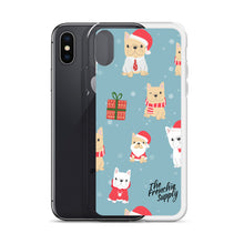 Load image into Gallery viewer, Frenchie iPhone Case - Holiday Fun