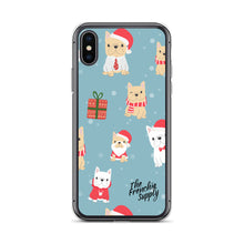 Load image into Gallery viewer, Frenchie iPhone Case - Holiday Fun