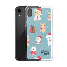 Load image into Gallery viewer, Frenchie iPhone Case - Holiday Fun