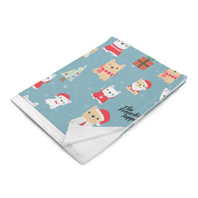 Load image into Gallery viewer, Holiday Frenchie Throw Blanket